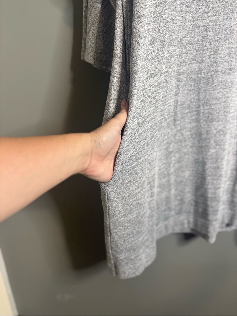 Wilfred Free by Aritzia Heather Gray Oversized Tunic Dress Size Large - Picture 4 of 9